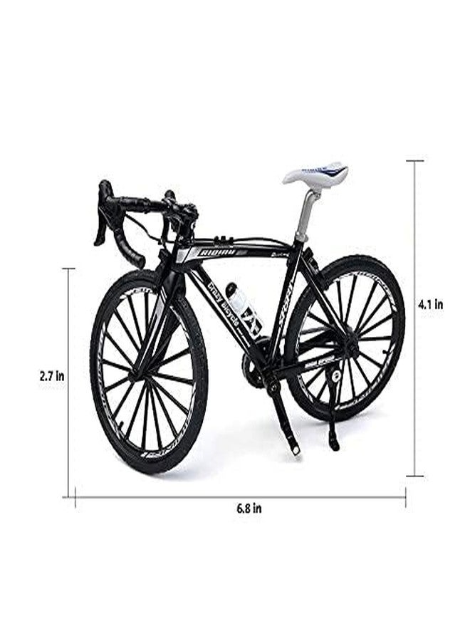 Fezeedi Bicycle Model Mountain Bike Toy Racing Toy 1:10 Simulation Bikes Mini Bike Model Zinc Alloy Racing Home Decoration Crafts Miniature Finger Mountain Bikes (1 Pc Multicolored) - Image 2